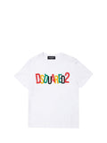DSQUARED2 Dsquared T-Shirt Unisex Bimbo Bianco Bianco