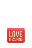 MOSCHINO PRECOLLECTION Portafoglio Donna In Similpelle Con Logo Metallico Rosso Rosso