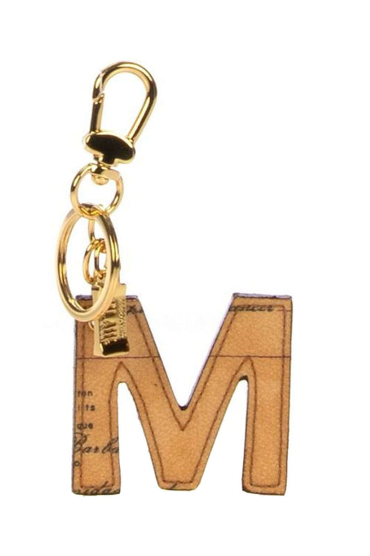 PRIMA CLASSE Portachiavi Geo Classic Lettera M Naturale Naturale